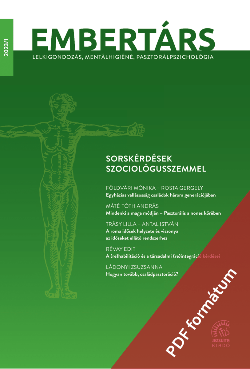 E-embertárs - vastag fül borító